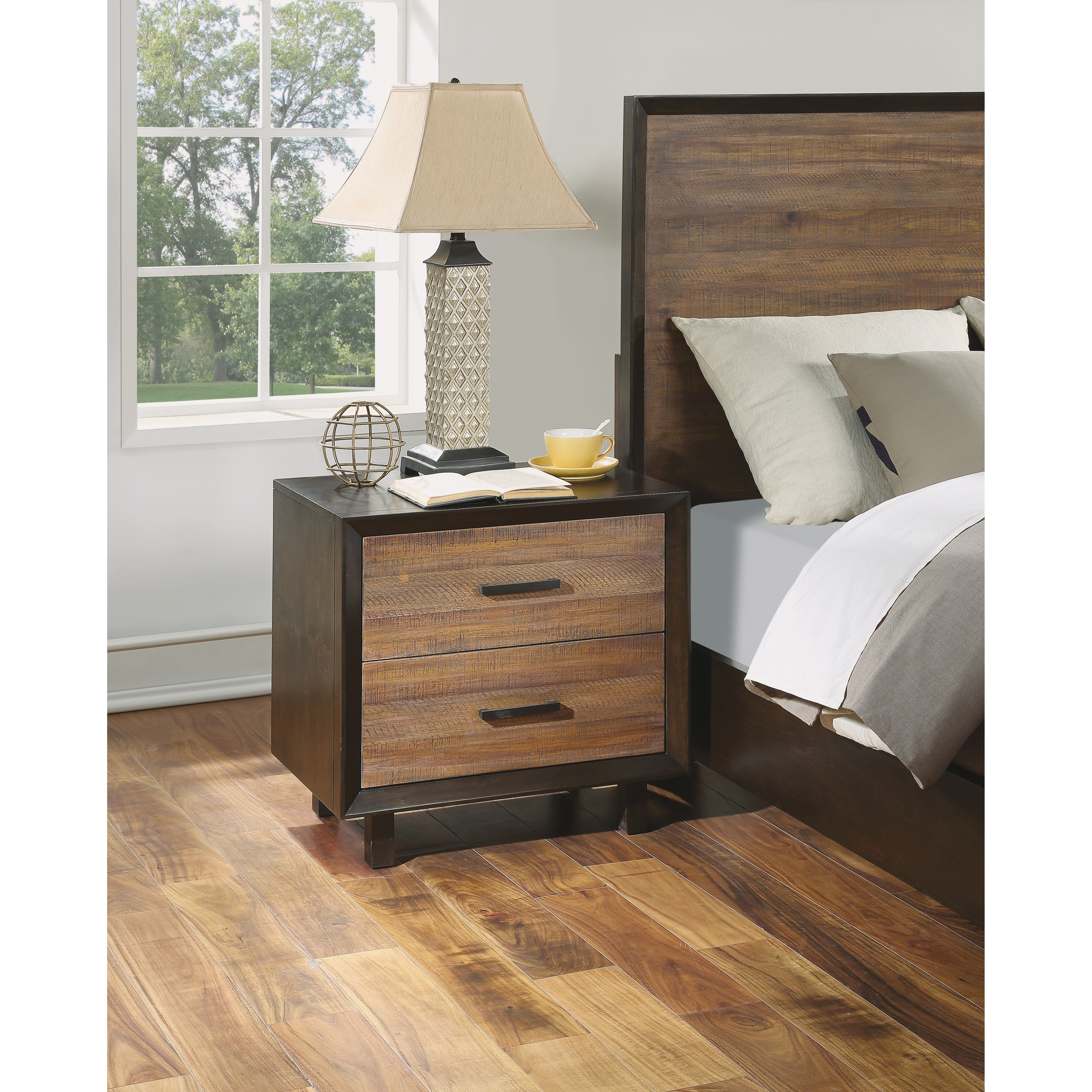 Flexsteel Wynwood Collection Alpine W1083863 Contemporary Nightstand with USB Ports Westrich
